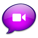 iChat Purple Icon 128x128 png